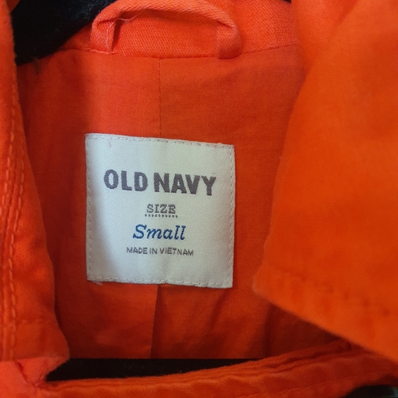 Old Navy Short Pea Jacket Coat Red Black Buttons - Picture 5 of 7